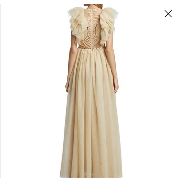 Zimmermann Dancer Glitter Tulle Ruffle Gown sz 1 NWT - Picture 3 of 9